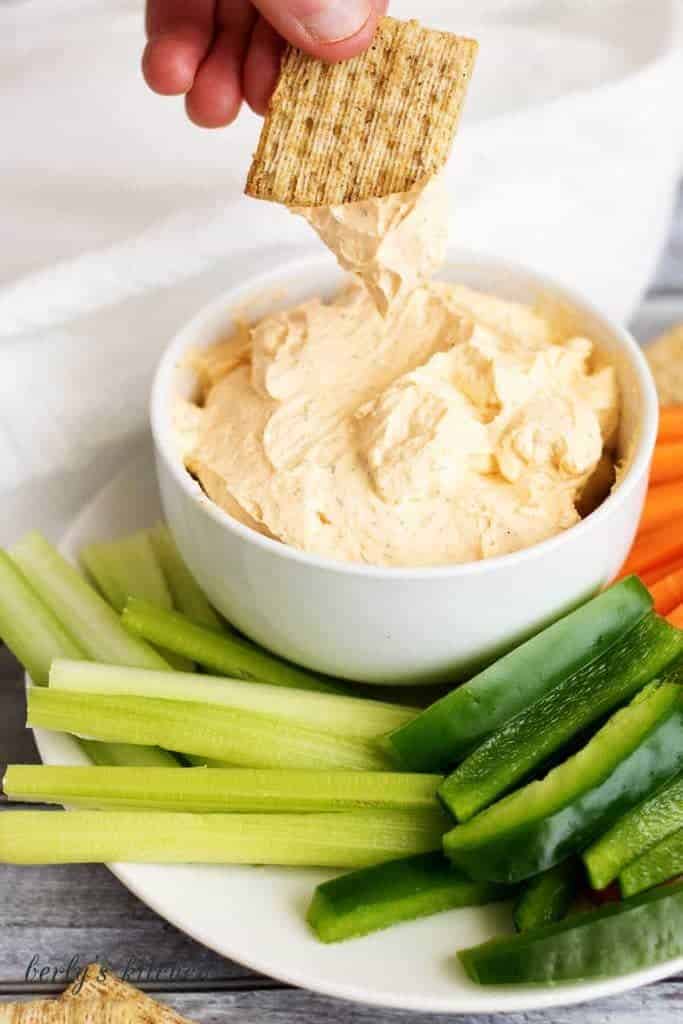 Creamy buffalo cheese spread