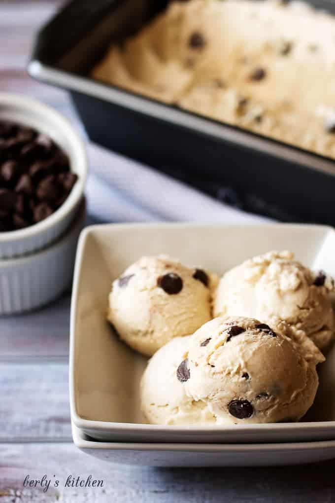 Kim's homemade coffee ice cream with chocolate chips is the simple but decadent dessert you have been searching for all Summer long.