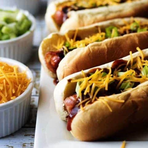 A quick and easy memphis-style bbq dog, that takes only six ingredients and has all the flavor of a sweet and spicy gourmet hotdog.