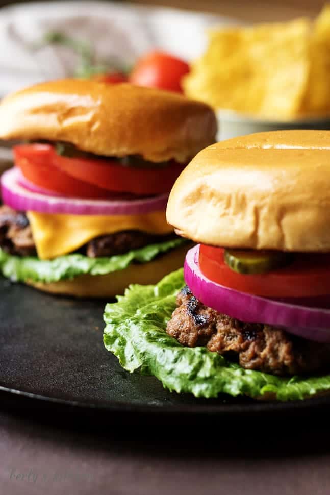 John's Onion Burgers are flavorful, juicy with pieces of caramelized onion in each bite.  It's the only homemade burger you'll want to make.