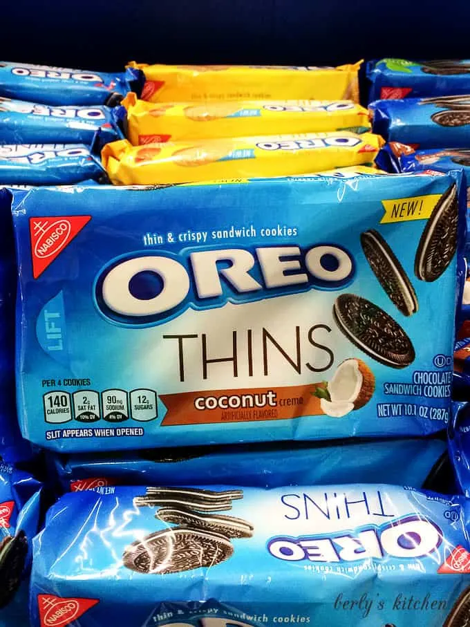 Package of coconut OREOs.