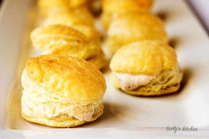 Pumpkin spice filled cream puffs