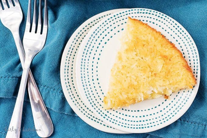 Coconut custard pie