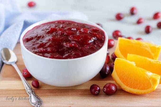 Orange cranberry sauce