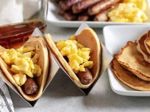 Pancakes And Sausage Breakfast Tacos Berly S Kitchen Pancakes And Sausage Breakfast Tacos Berly S Kitchen