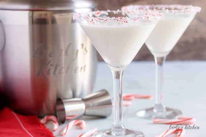 Peppermint martini