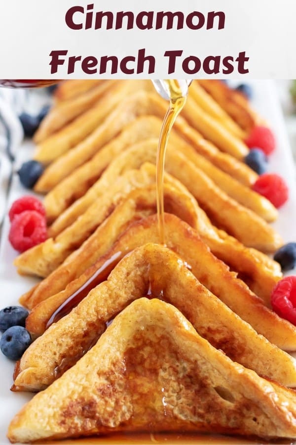 Photo of cinnamon french toast used for pinterest.