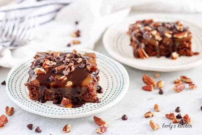 Brownie mix turtle brownies