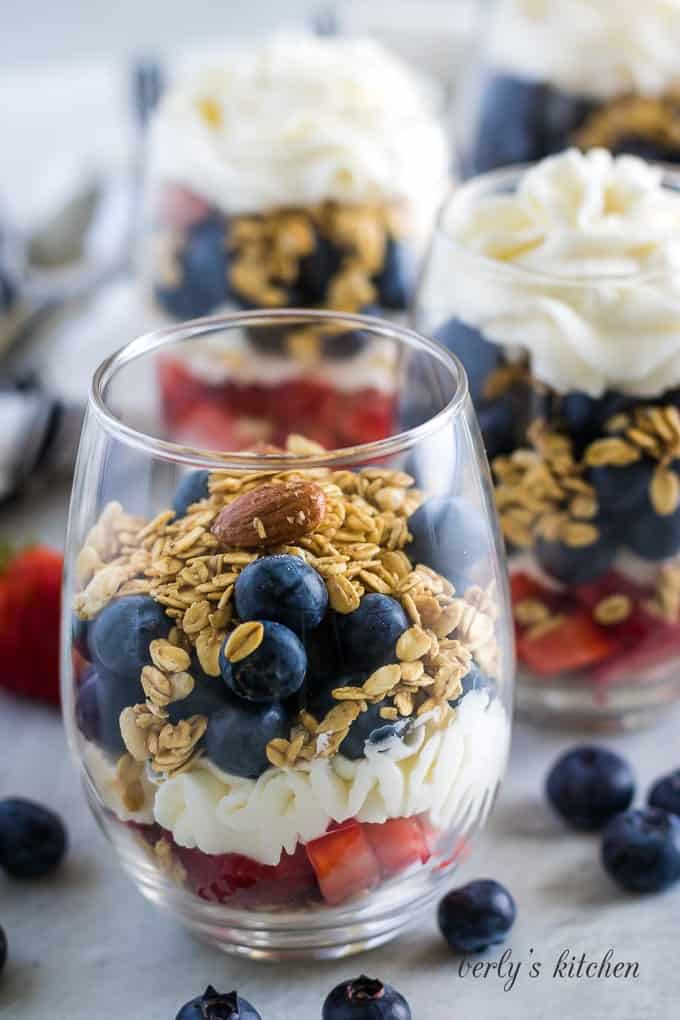 Strawberry Blueberry Fruit Parfaits | Berly's Kitchen