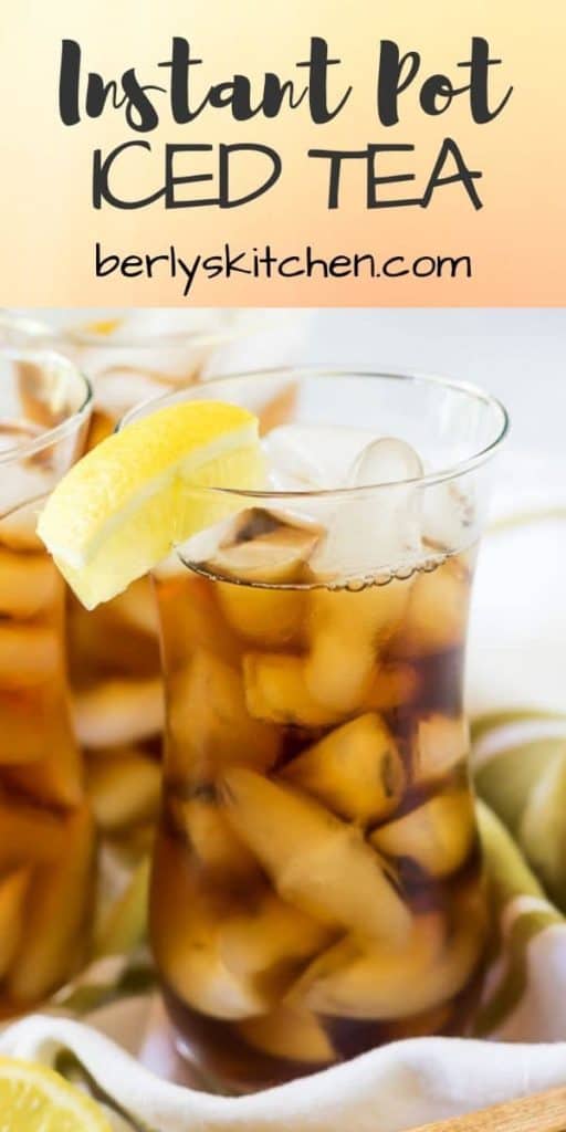 Instant Pot Iced tea used for Pinterest.