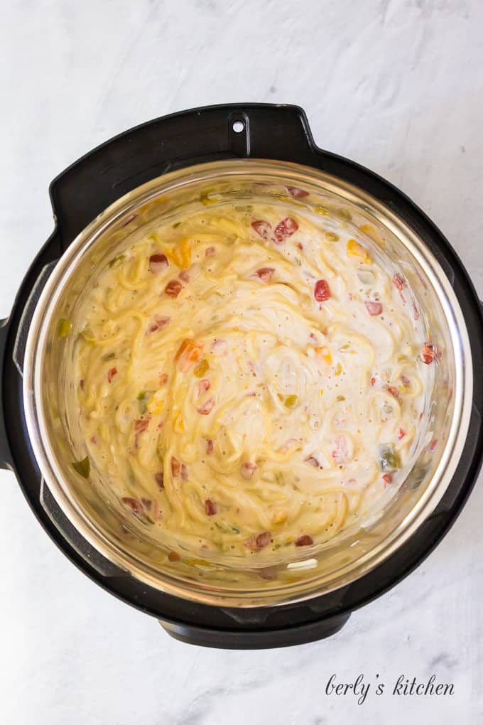 Crack chicken sales spaghetti instant pot