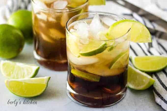 Cuba libre drink recipe