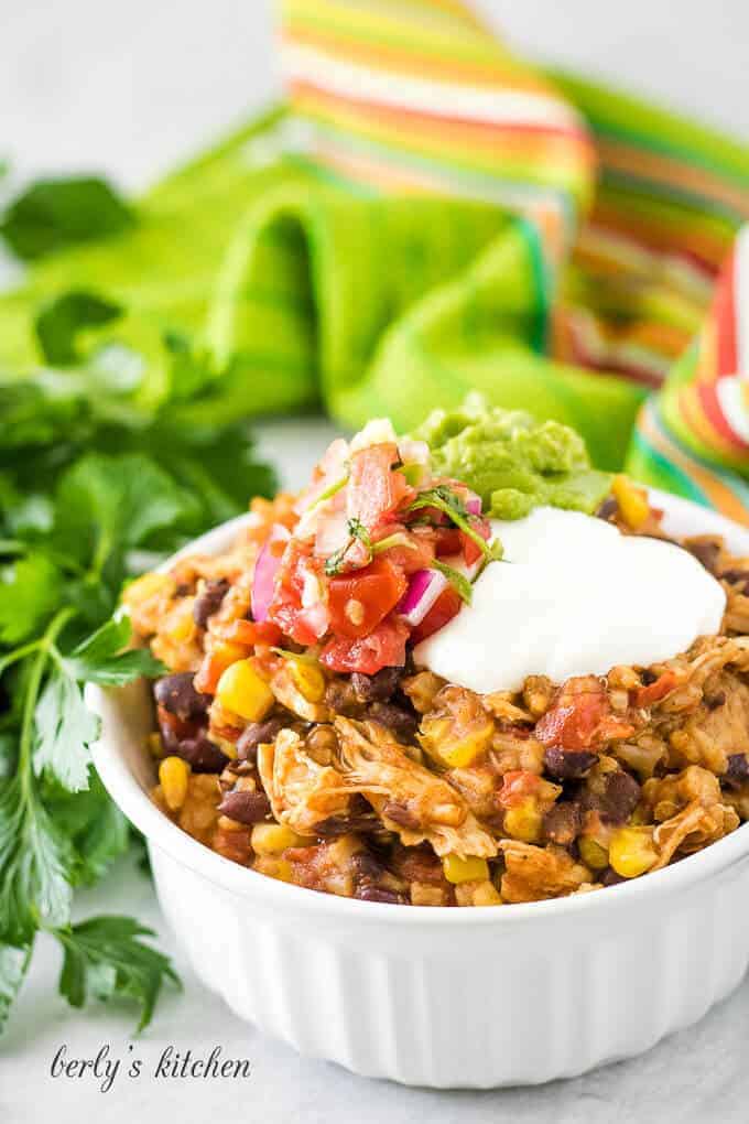 Instant Pot Chicken Taco Bowls