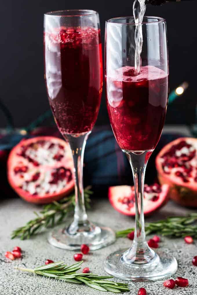 Pomegranate mimosas 3 best holiday cocktails