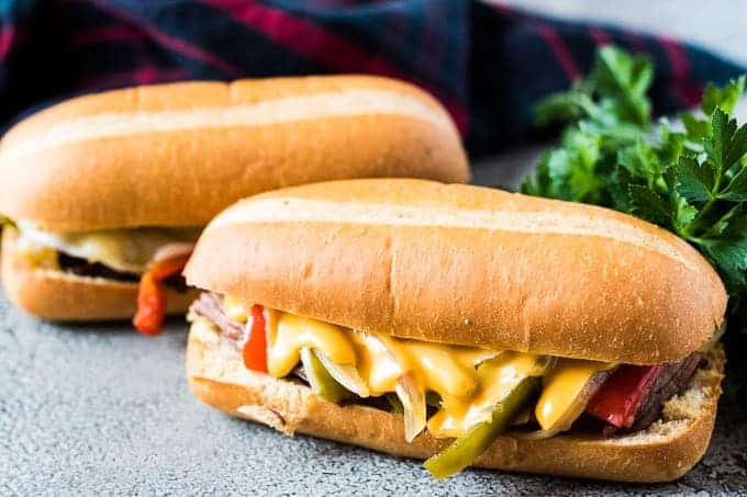 Slow cooker philly cheesesteak recipe