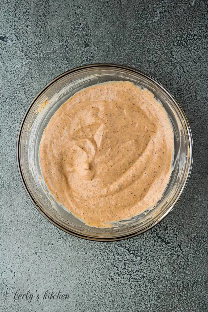 The ingredients have been combine to create a creamy sauce.