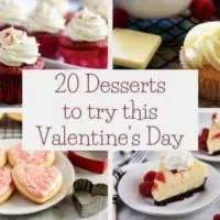 A photo of cupcakes, cookies, and cheesecake in a grid pattern.