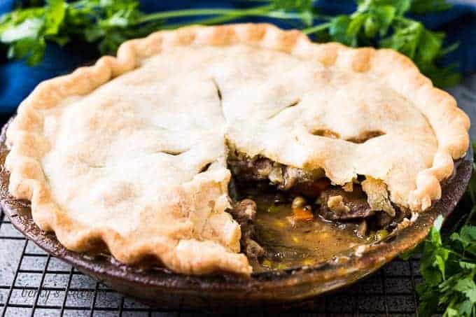 Hearty beef pot pie