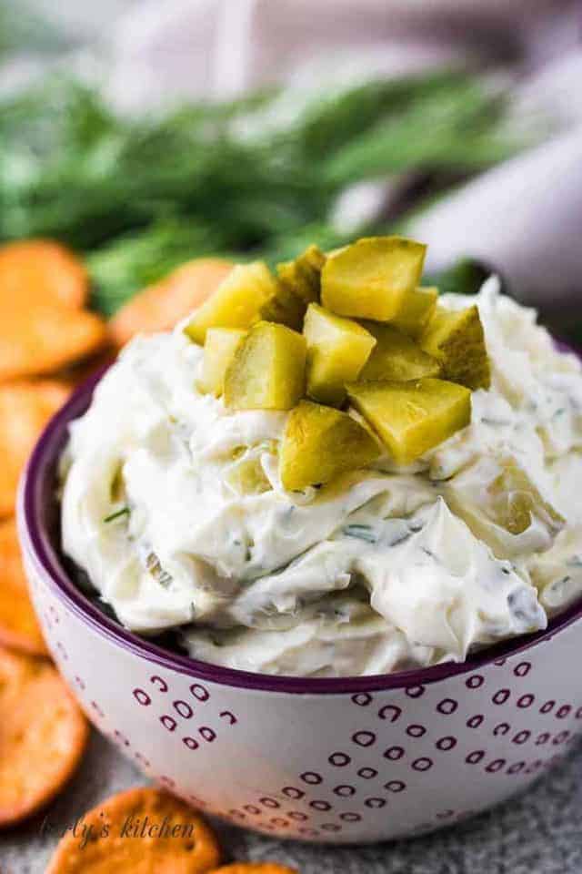 Crunchy Dill Pickle Dip