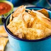 Close-up view of the chips showing the seasoning.