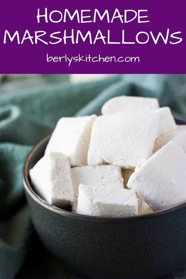 The simple marshmallow recipe served in a decorative bowl.