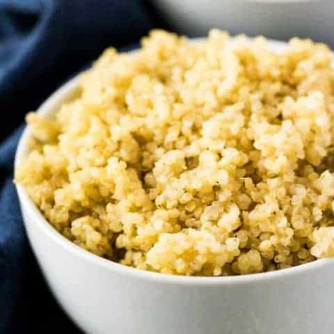 Easy Instant Pot Quinoa Recipe A close-up shot of the finished quinoa.
