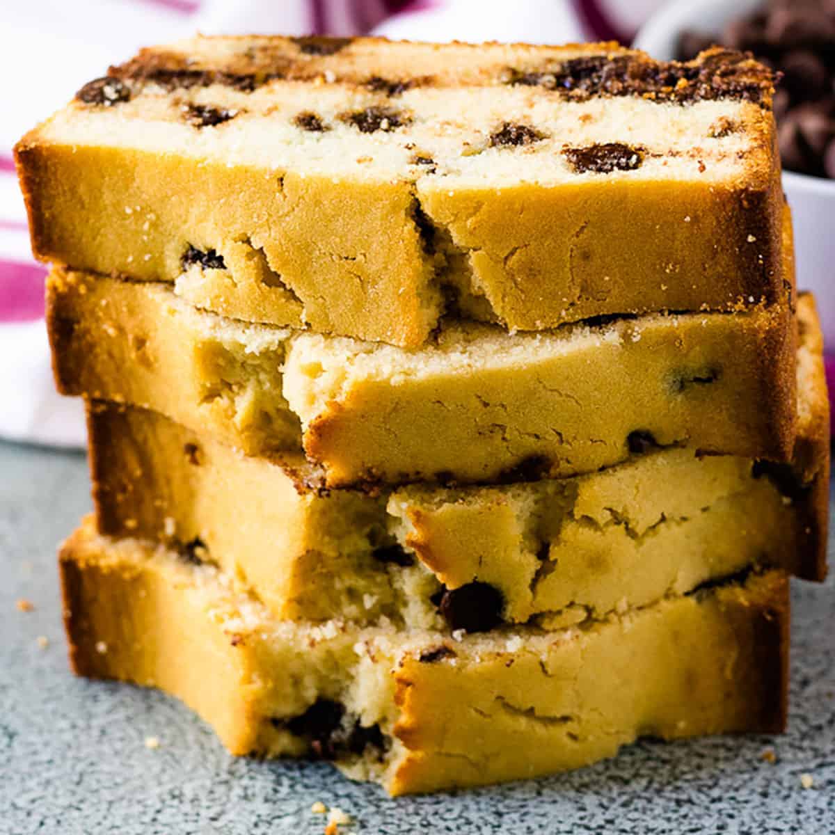 Chocolate chip loaf cake