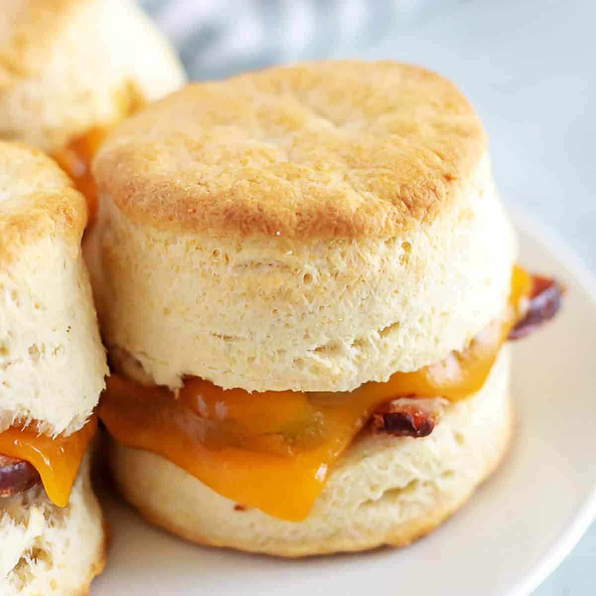 Cheesy Ham Biscuits