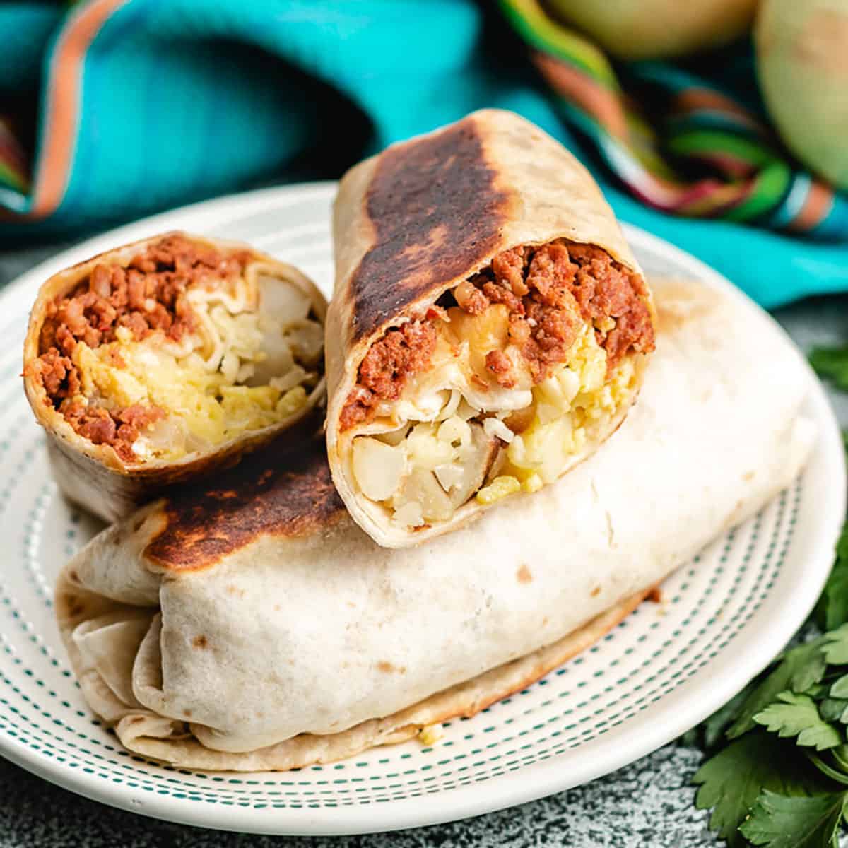 Chorizo burritos