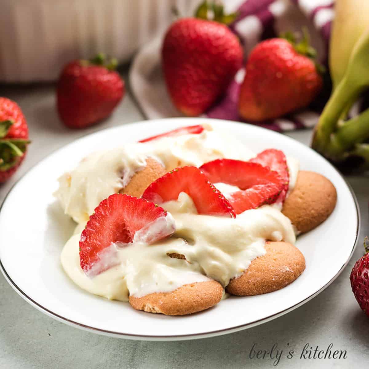 Strawberry banana pudding