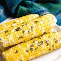 The vegetable has been grilled and is ready to eat.