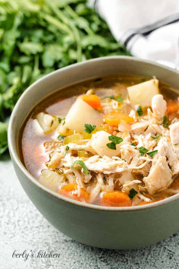 Chicken Potato Soup (without Milk)