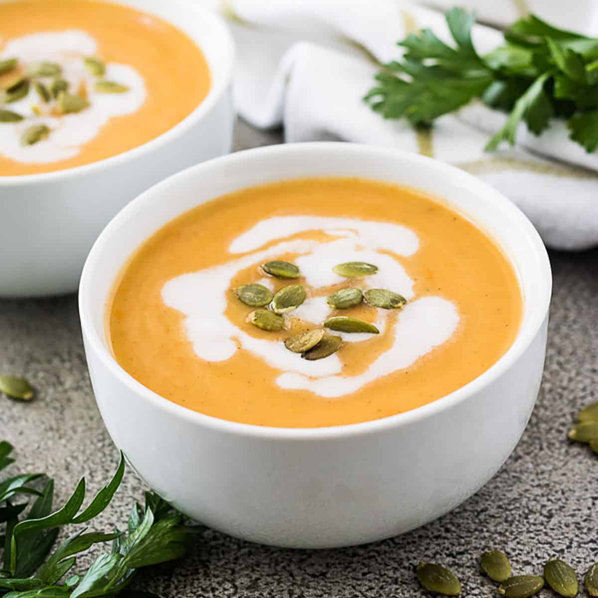 Instant pot acorn squash soup