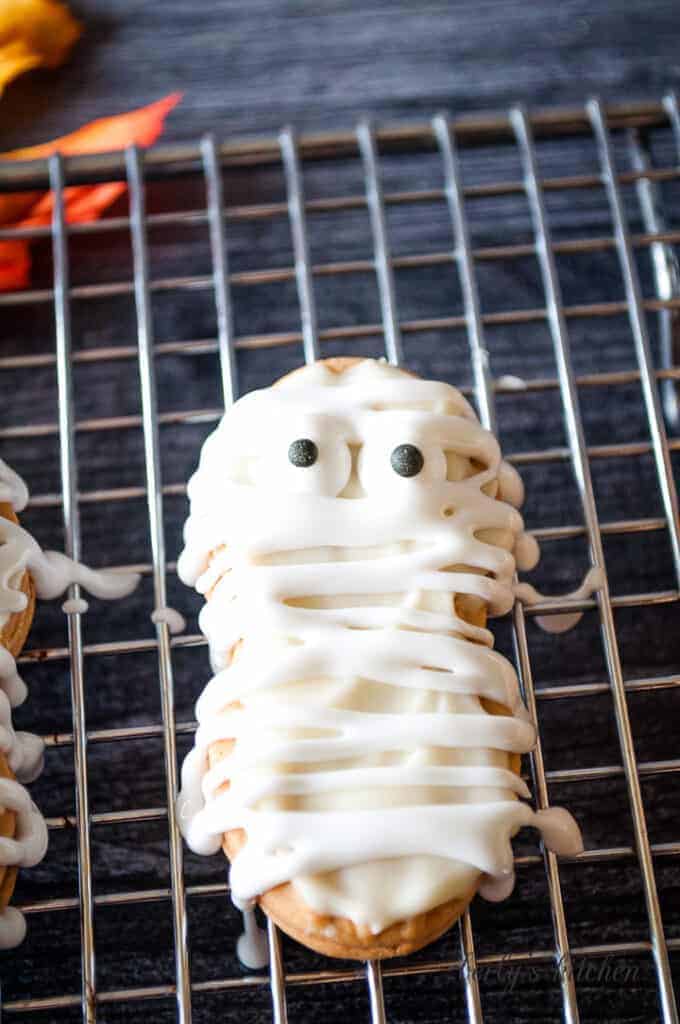 An up-close view of the finished cookie.