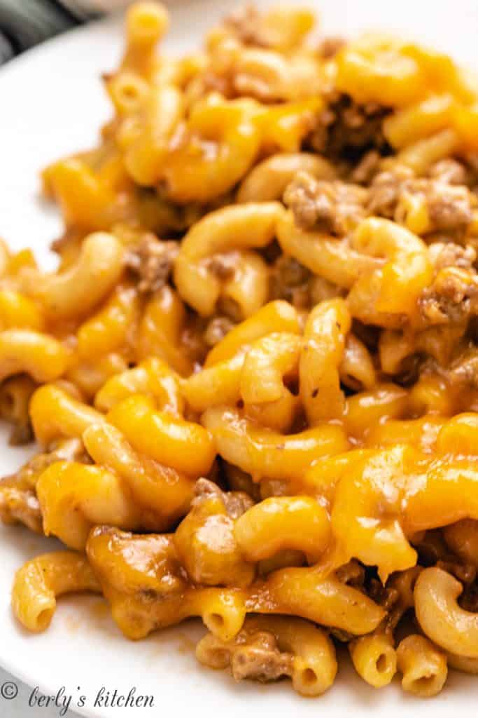 Cheeseburger Casserole (with Macaroni Noodles)