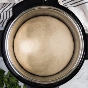 Puffy dough in the instant pot.