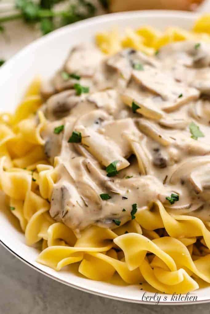 Mushroom Stroganoff