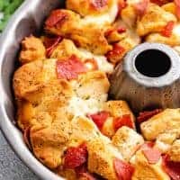 The fresh baked appetizer cooling in the pan.
