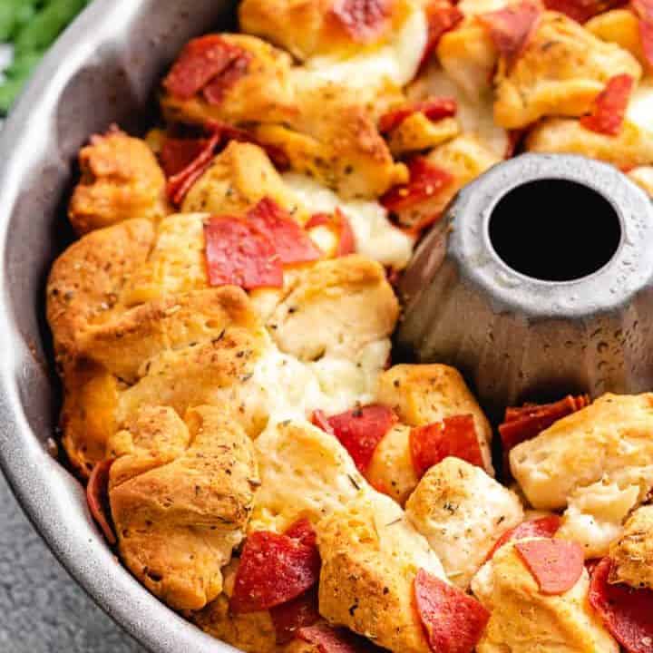 The fresh baked appetizer cooling in the pan.