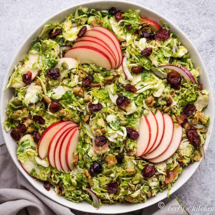 Shaved brussel sprouts salad featured image thanksgiving recipes you don't want to miss