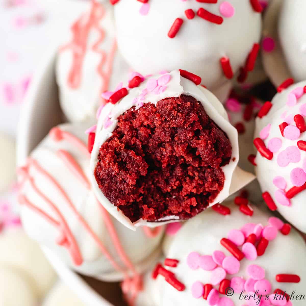 Red velvet truffles