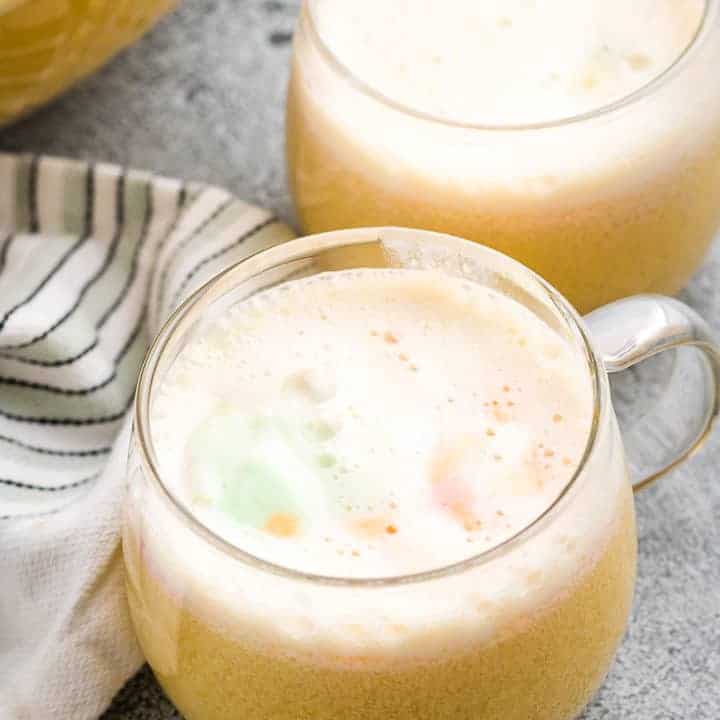 Ice cream punch in a mug.