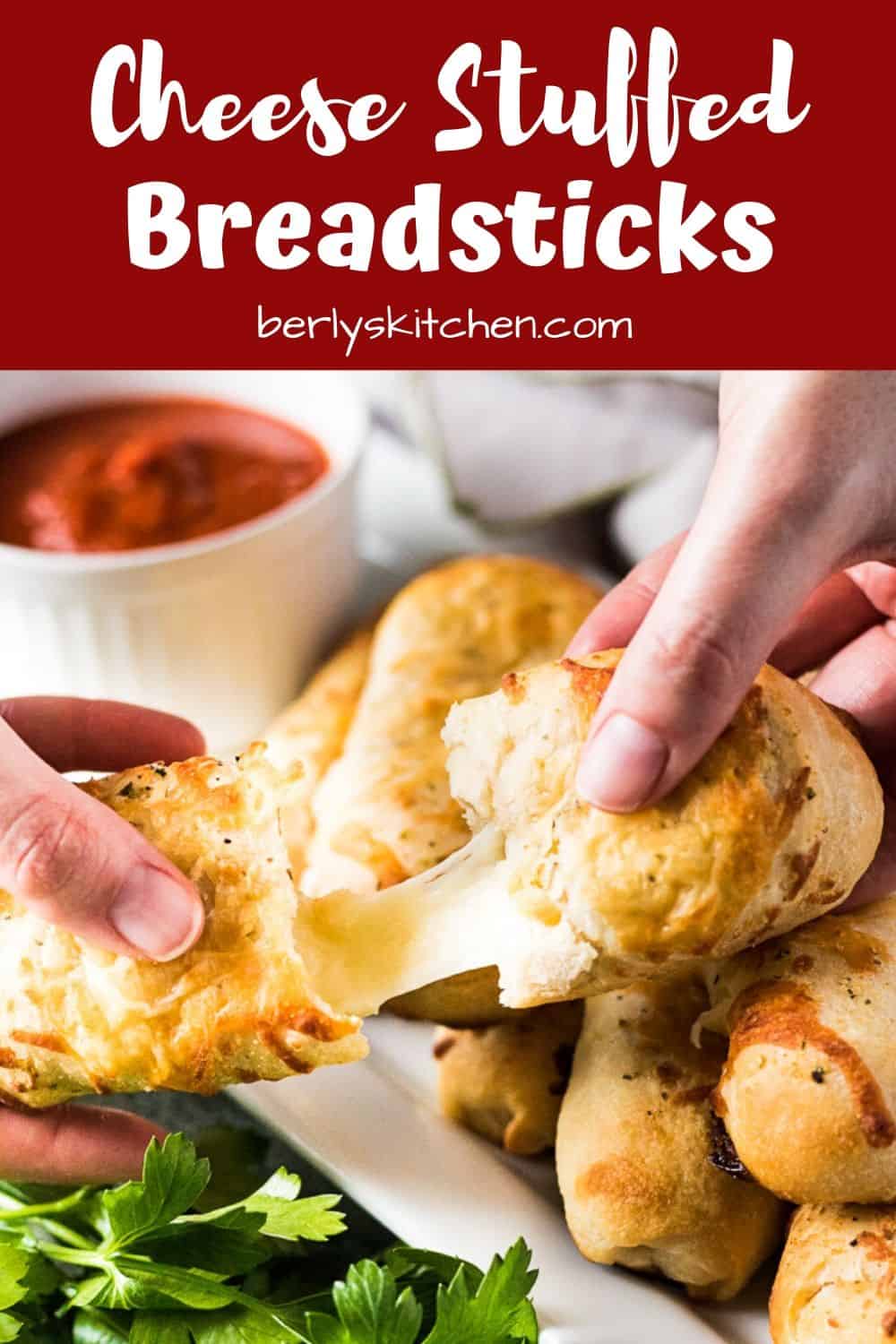 Easy Cheese Stuffed Breadsticks