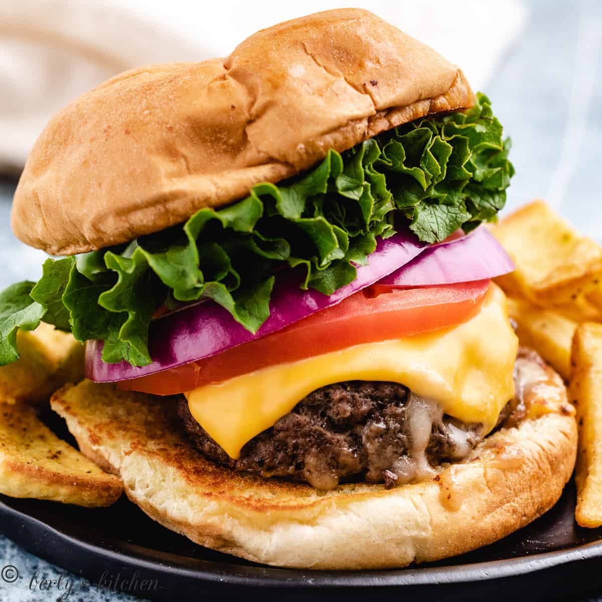 Cheese stuffed burgers