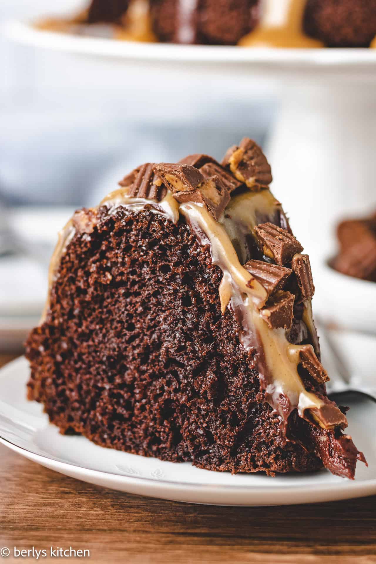 Chocolate Peanut Butter Bundt Cake