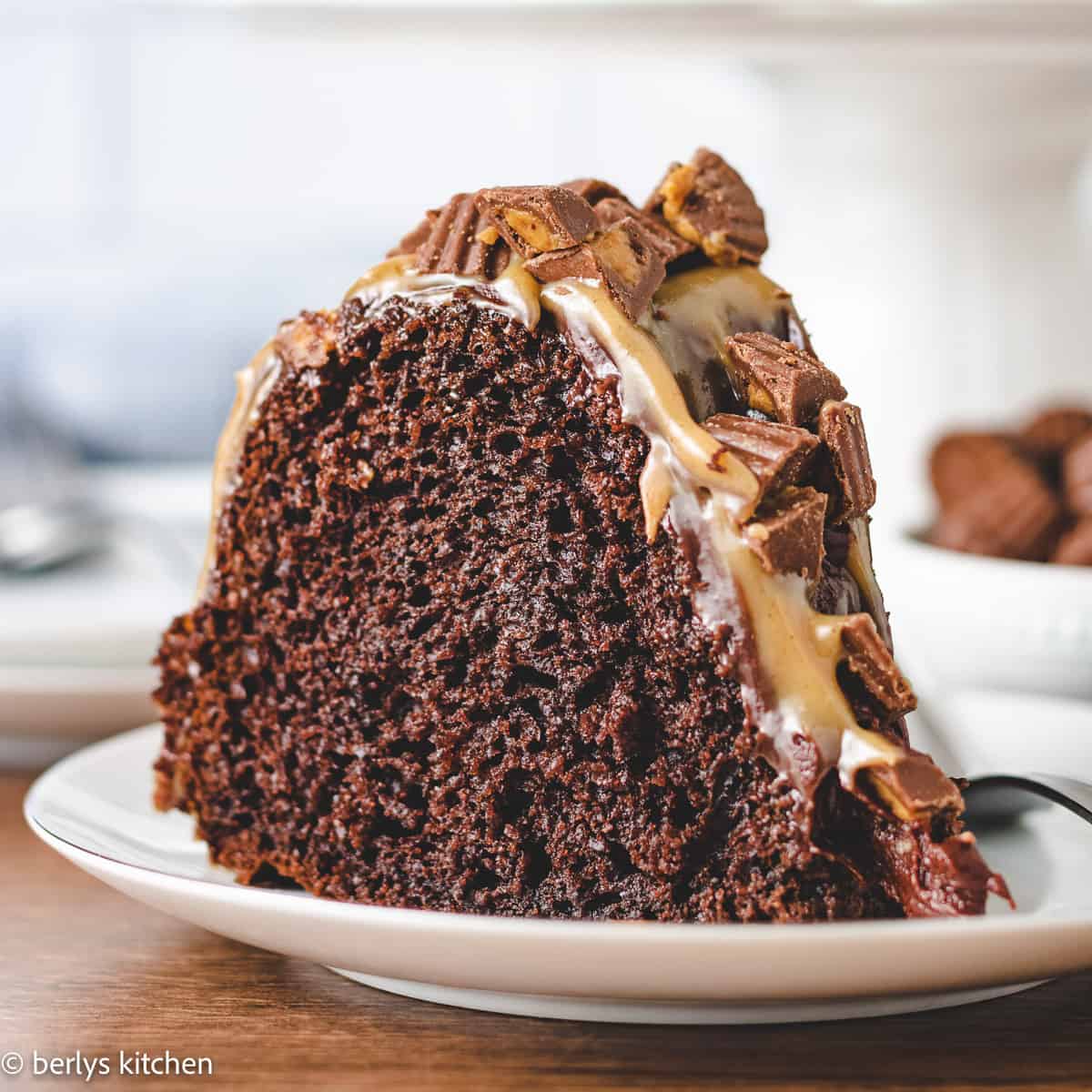 Chocolate peanut butter bundt cake