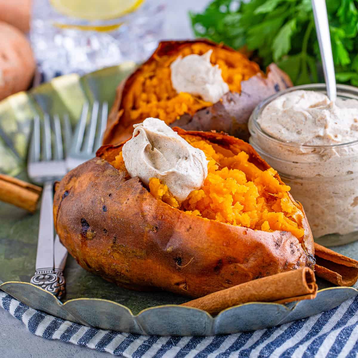 Baked sweet potatoes