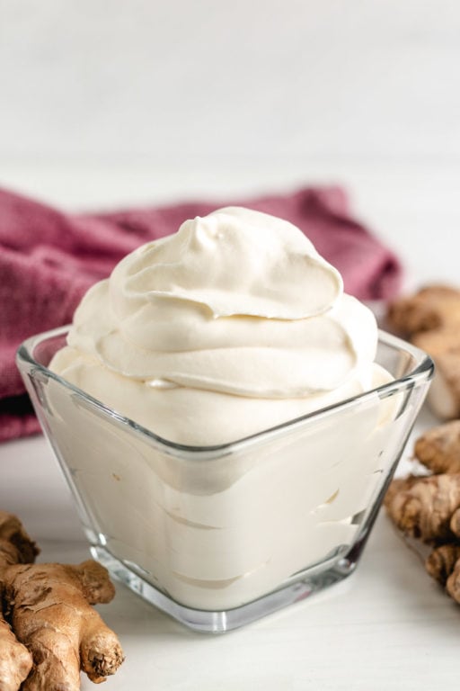 Ginger Infused Whipped Cream