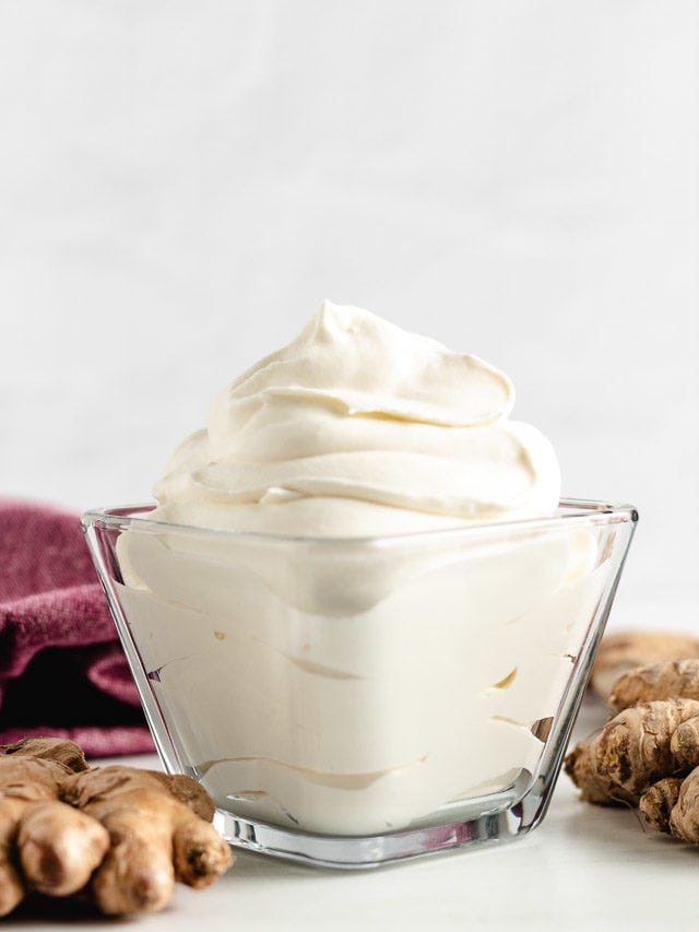 Ginger Infused Whipped Cream