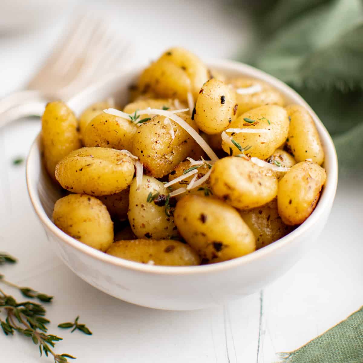 Pan fried gnocchi